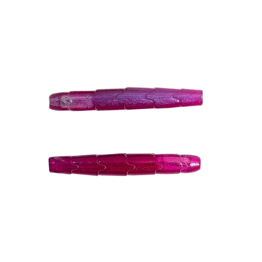 Close-up of Googan Baits Rattlin' Ned Morning Dawn, highlighting action and bass-friendly plastic