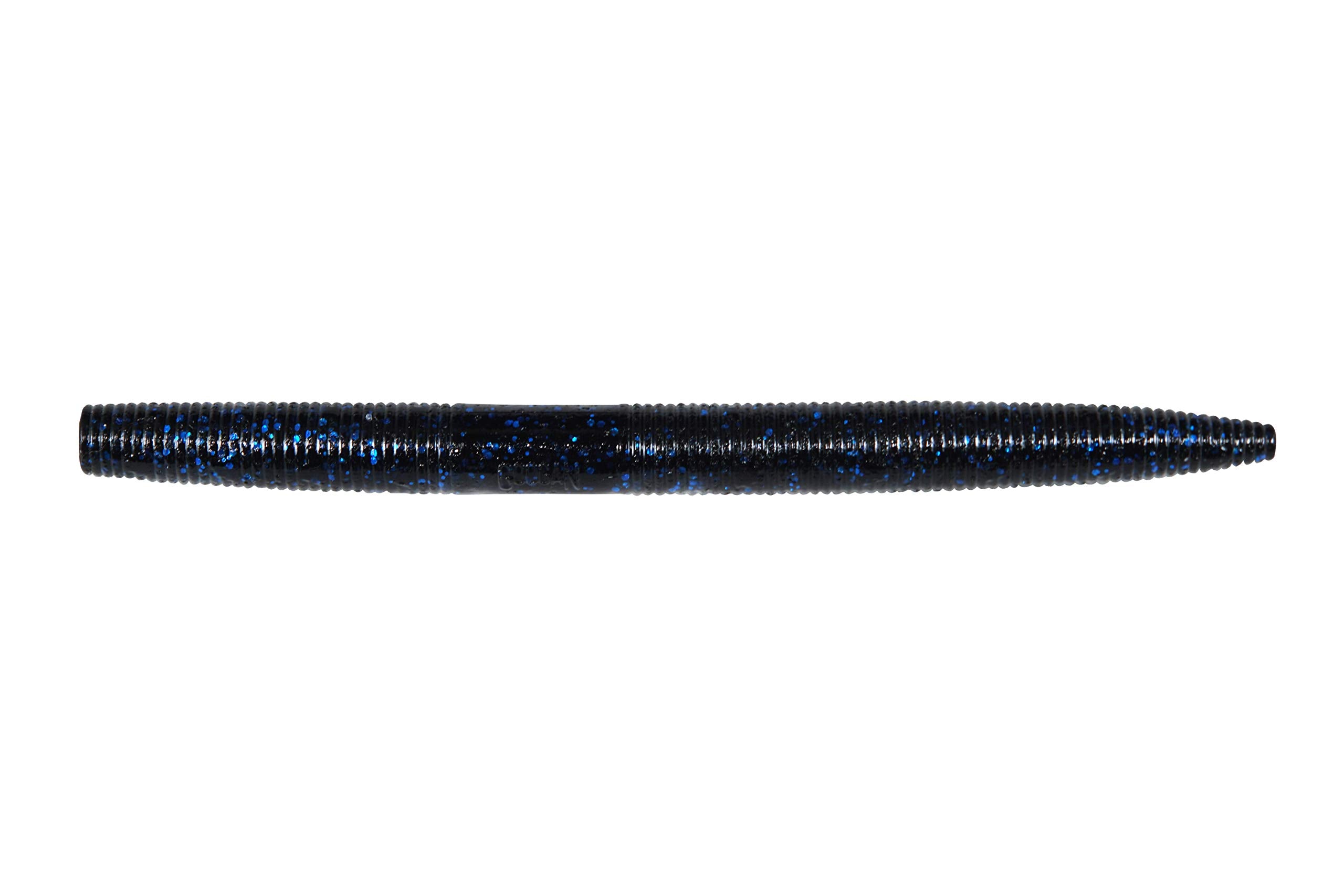Googan Baits Lunker Log 6 inch Black Blue Flake with subtle shimmy for wacky rigs.