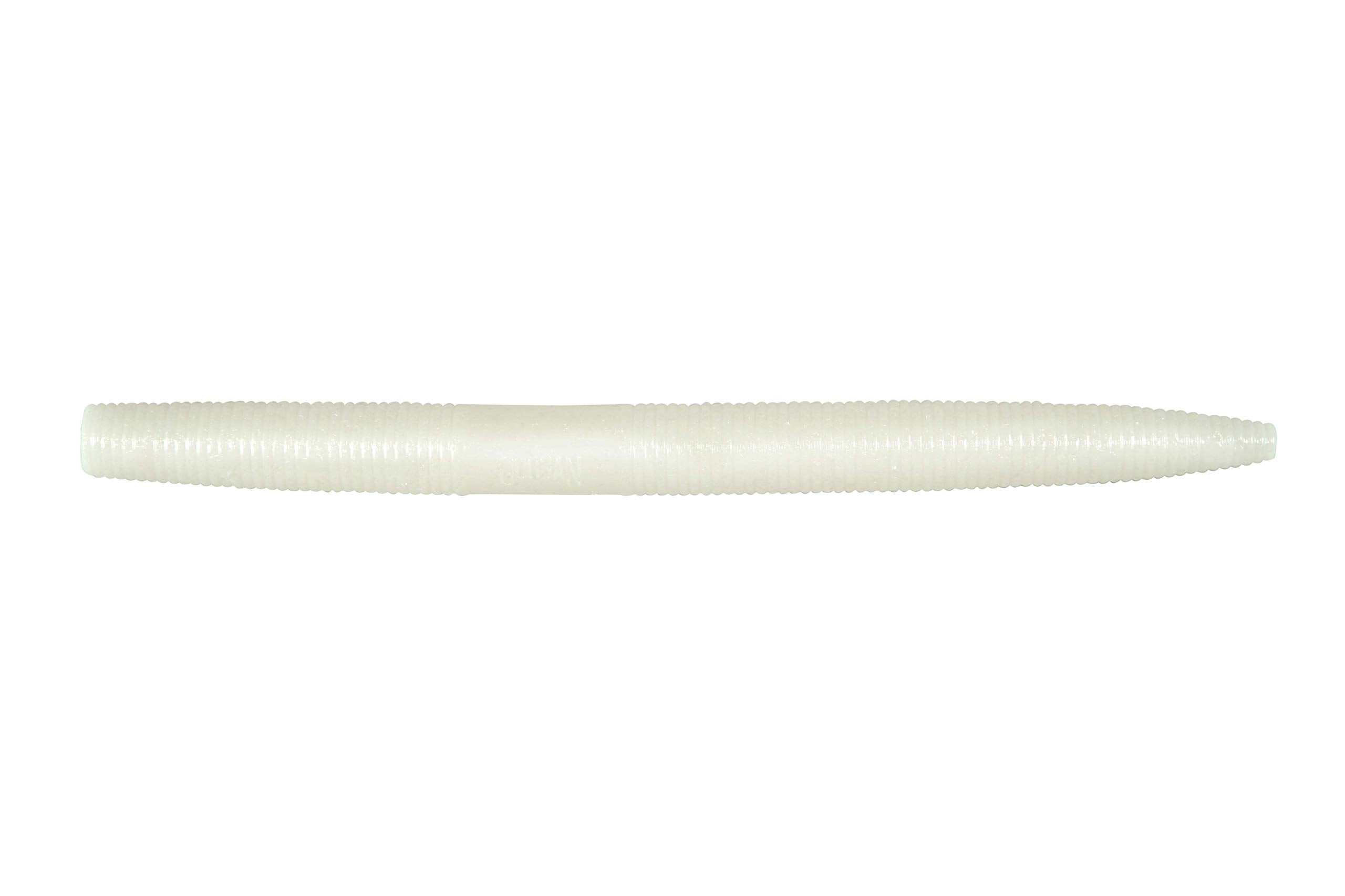 Googan Baits Lunker Log 6in Pearl creates a subtle shimmy for wacky rigs