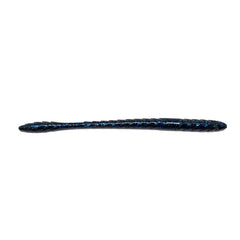 Googan Baits Slim Shake Worm 6.5-inch Black Blue Flake for finesse fishing and better bites.