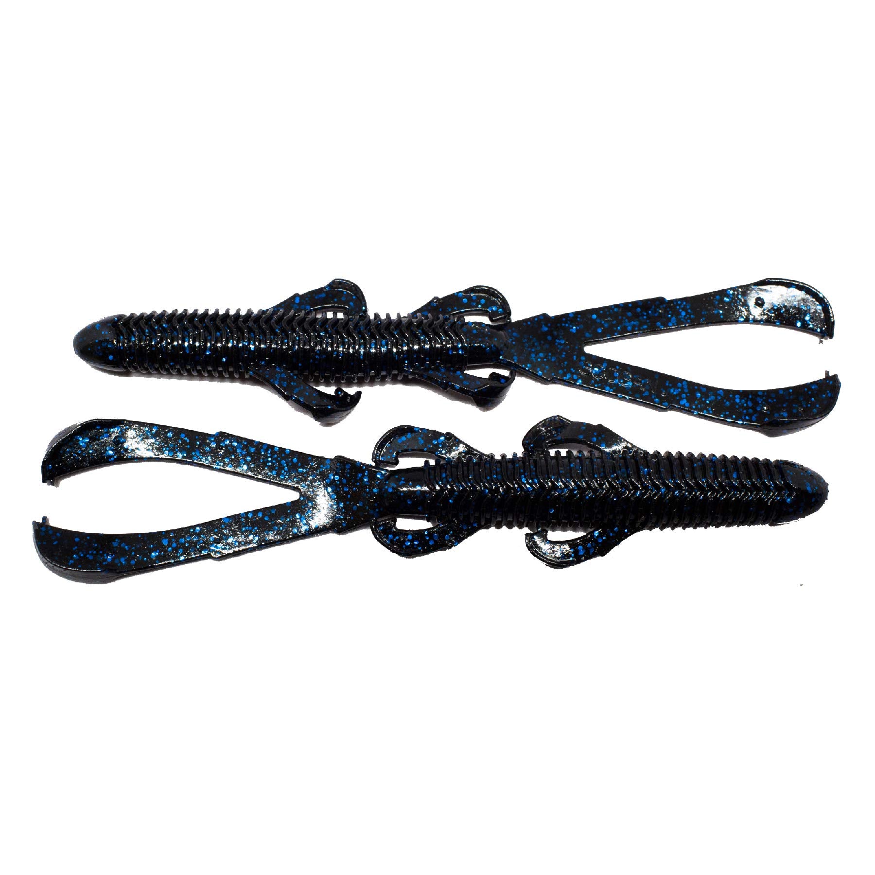 Googan Baits Trench Hawg, black blue flake, ideal for bottom dragging.