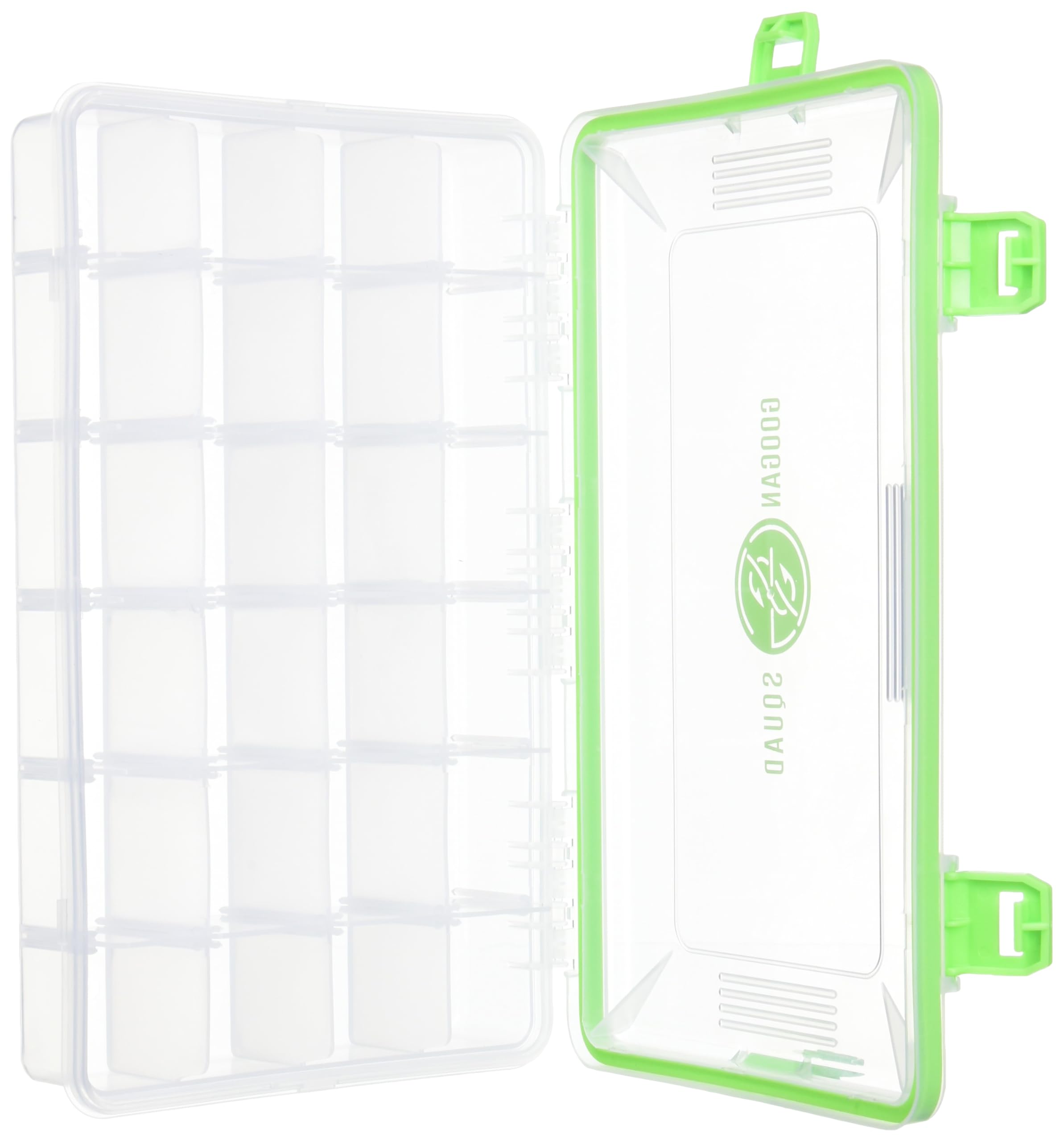 Googan Squad 2.0 Casket 3600 four latches secure your equipment safely.