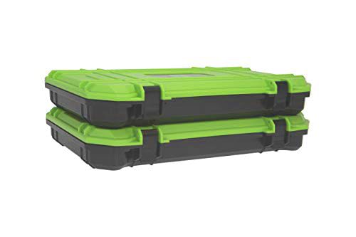 External view of Googan Squad 3700 Bait Coffin with dimensions 8.5 x 14.25 x 2 inches