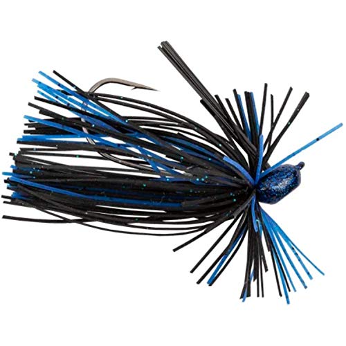 Googan Squad Lil Juicee Jig in Black & Blue for finesse bass through dense cover
