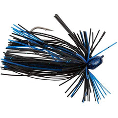 Googan Squad Lil Juicee Jig in Black & Blue for finesse bass through dense cover