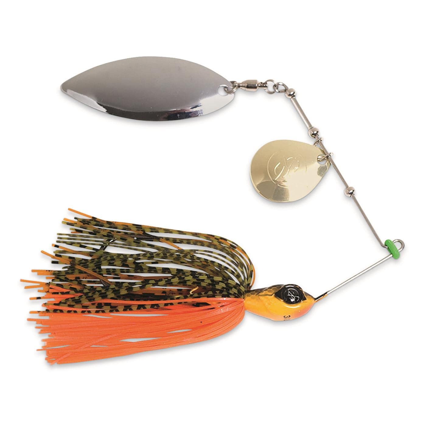 Googan Squad Zinger spinnerbait white 3-8oz ready for bass near cover.