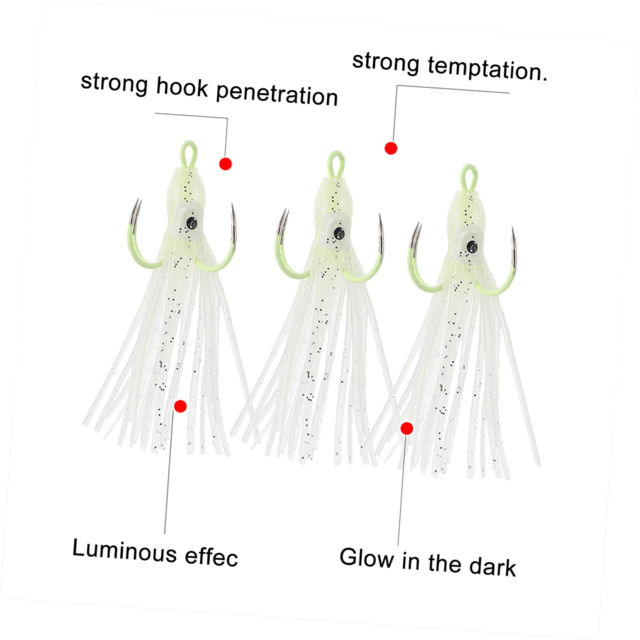 GOOHOCHY soft plastic lure offers easy casting and reliable lure action.