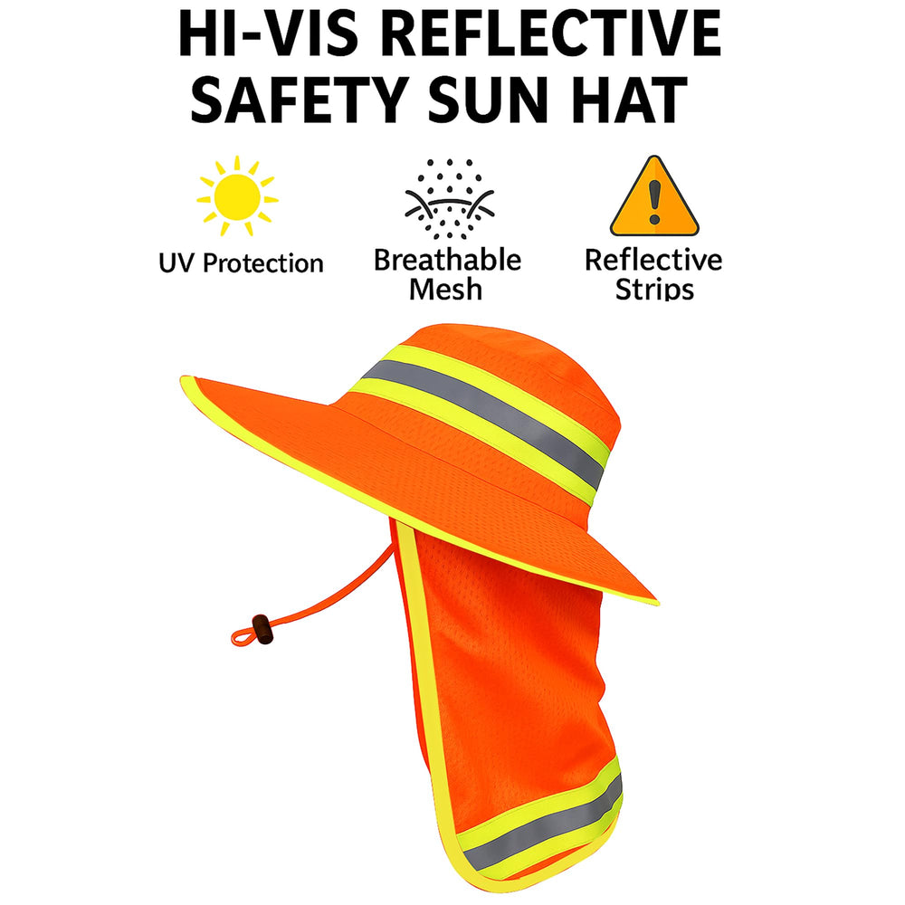 GOOHERA breathable mesh vent design orange, top shot showing air flow to stay cool.