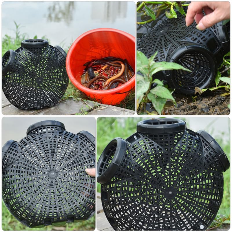 Blue crab trap setup in water