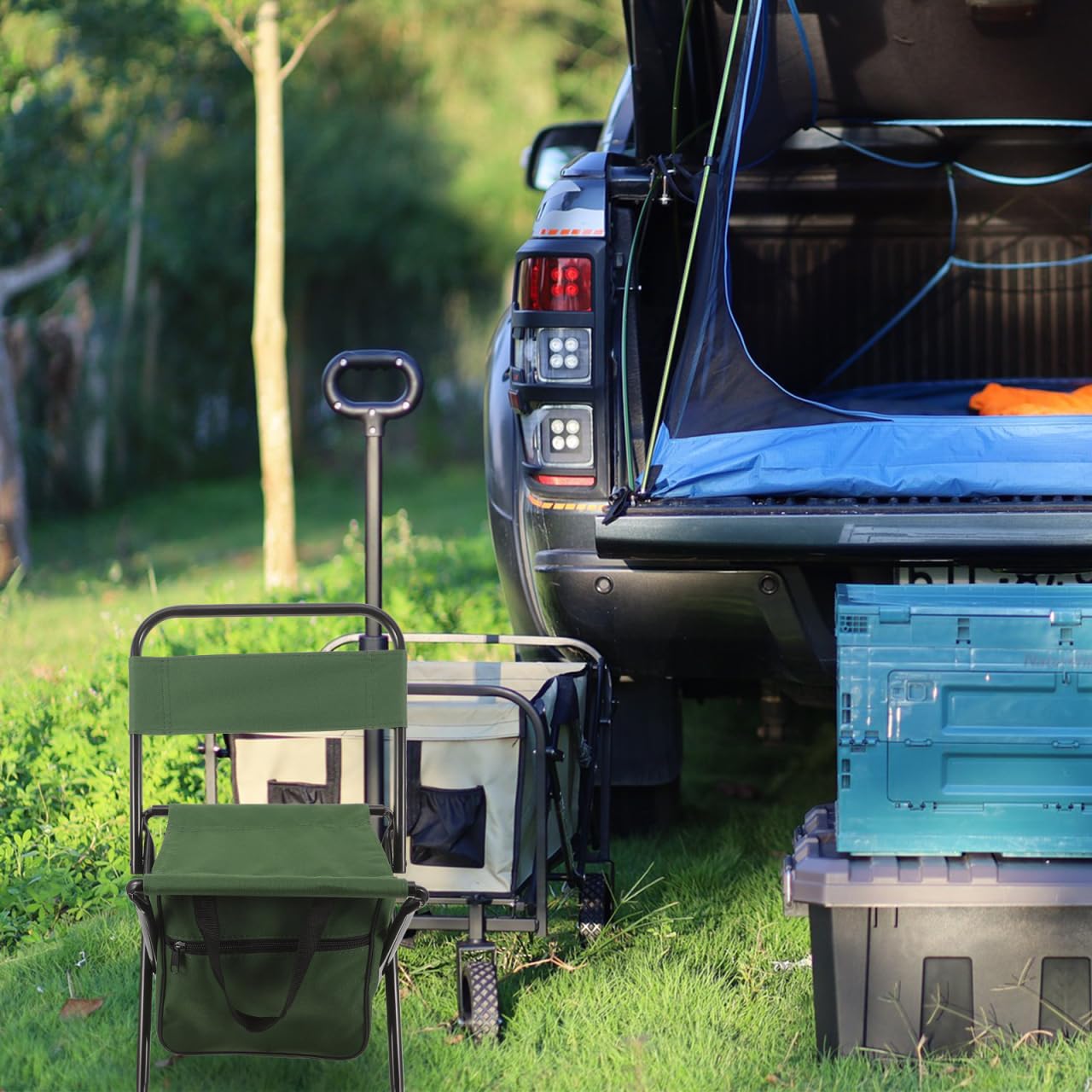 GOOHOCHY ideal for fishing trips with convenient seat and gear space