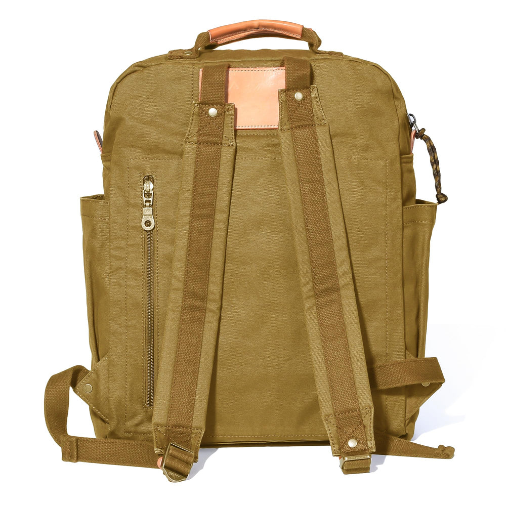 GOOTIUM canvas backpack zipper main compartment offers easy access organization