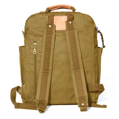GOOTIUM canvas backpack zipper main compartment offers easy access organization