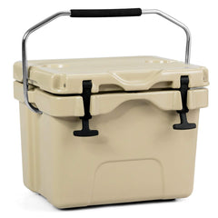 Goplus 16 Quart Cooler top view shows compact design for easy transport on trips