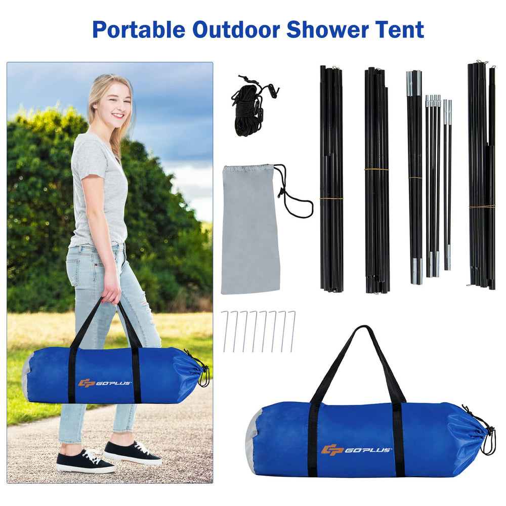 Goplus quick-setup carry bag for easy transport from campsite to car.