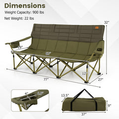 Heavy-duty metal frame of Goplus chair provides stable support