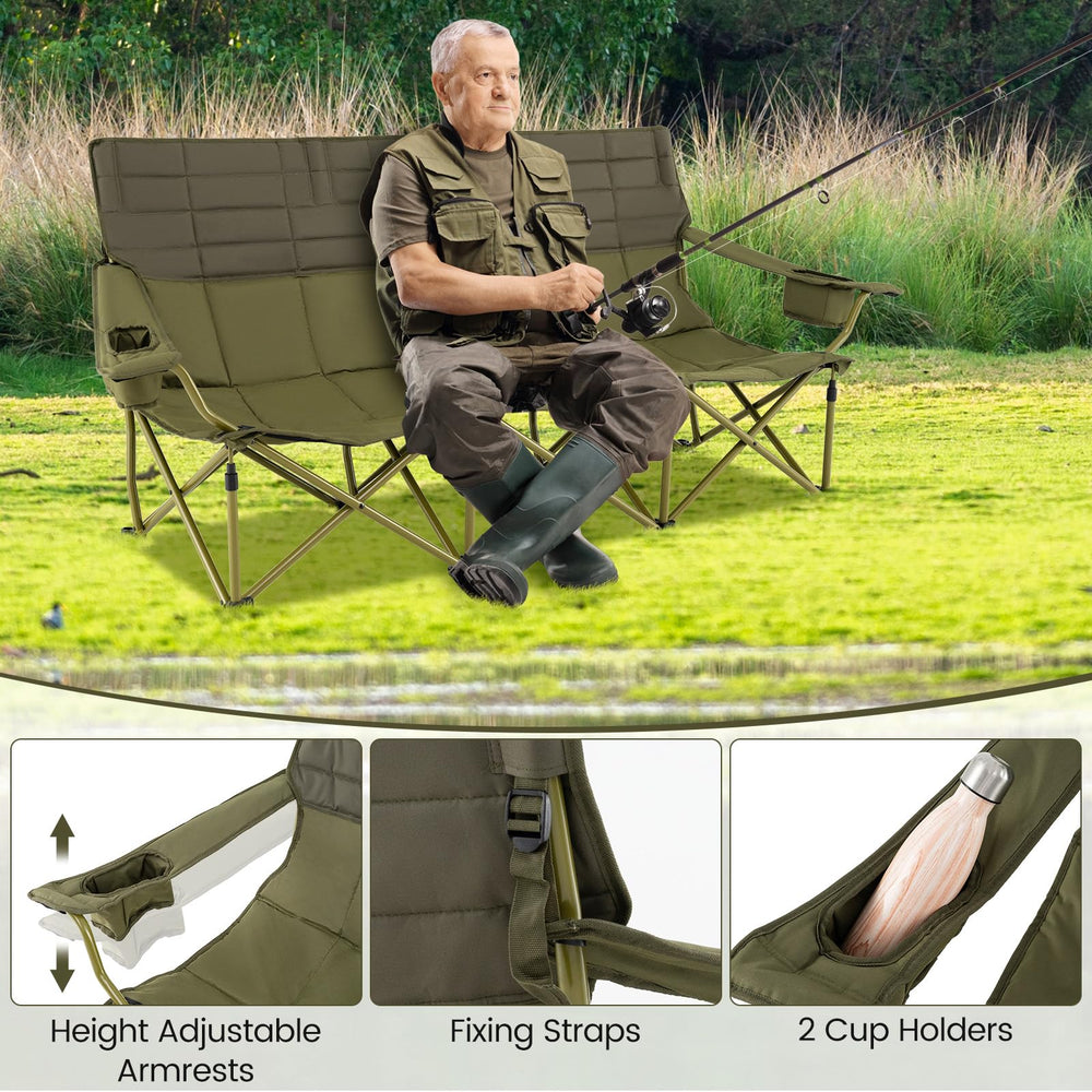 Rustproof finish on Goplus camping chair for outdoor use