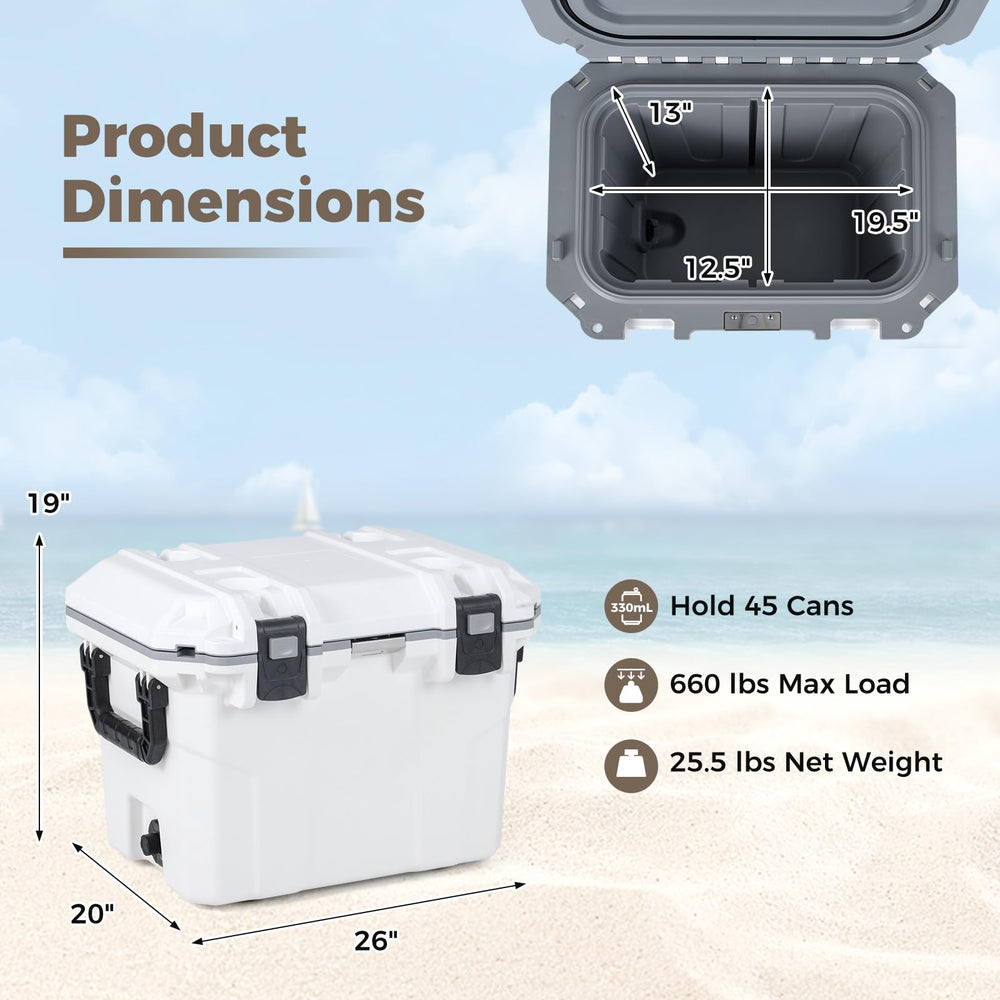 Goplus cooler built-in bottle opener for convenient gatherings