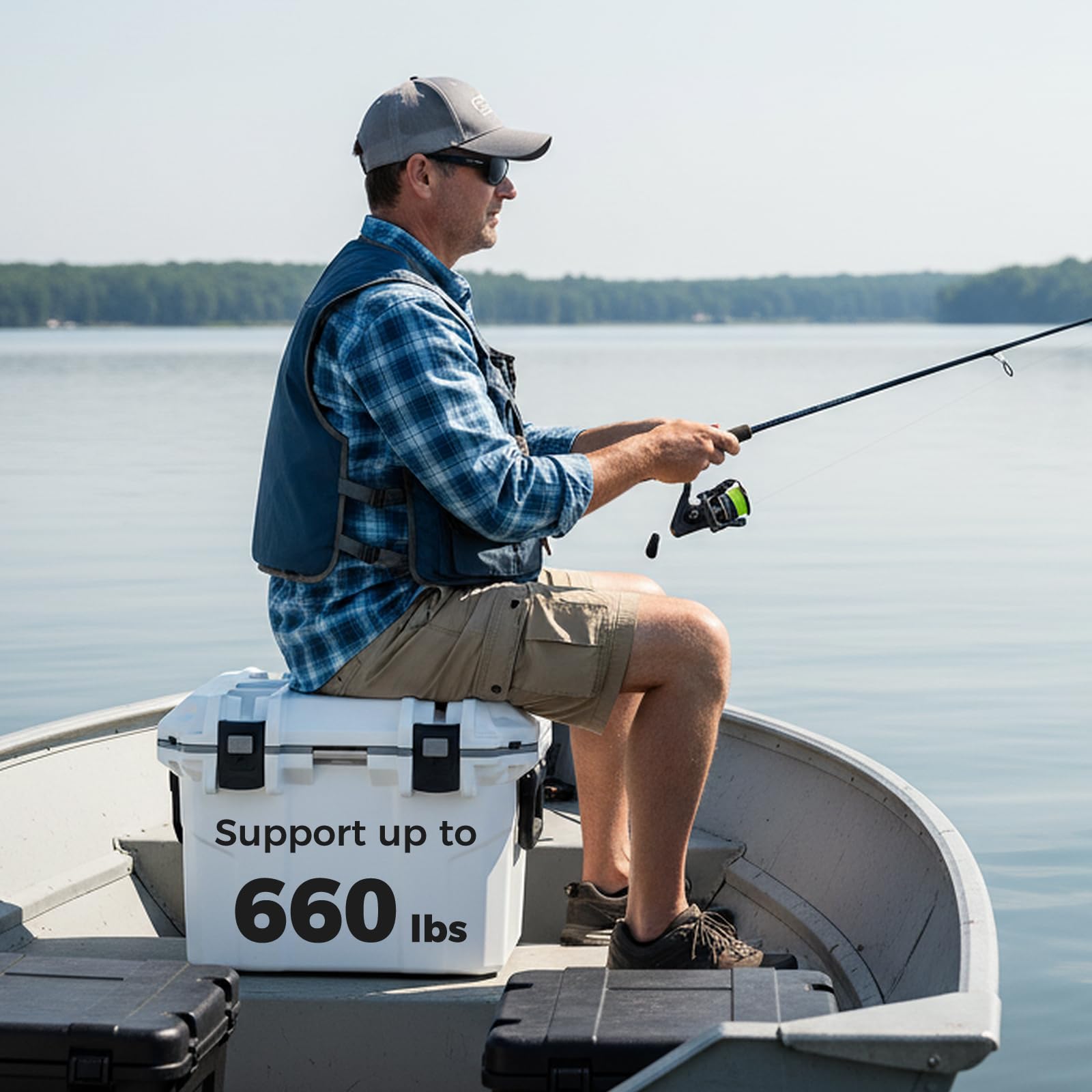 Goplus 53 Qt cooler top-load durable shell handles heavy use