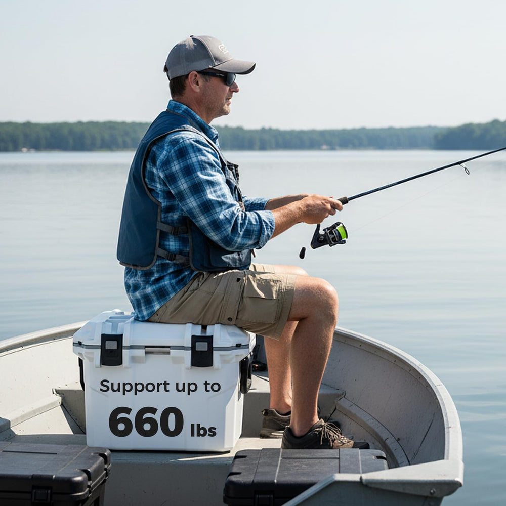 Goplus 53 Qt cooler top-load durable shell handles heavy use