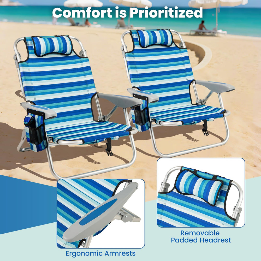 Goplus chairs fold securely with buckle during transport