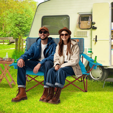Goplus beach picnic setup ideal for travel and camping.