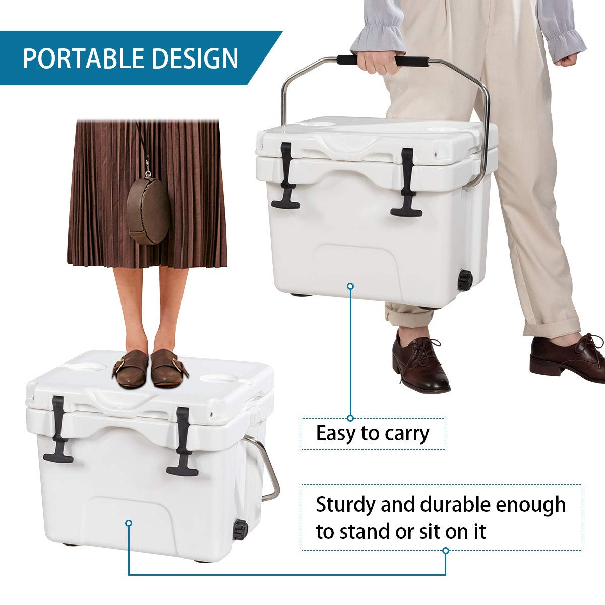 Goplus bear-resistant rotomolded build withstands rugged outdoor use