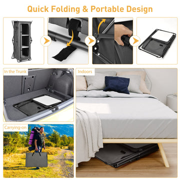 Goplus cabinet with zippered door protects items from bugs outdoors