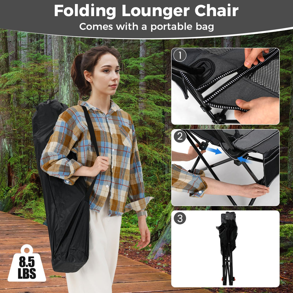 Goplus chair anti-slip feet ensure stability on uneven terrain