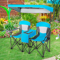 Goplus canopy adjustable shade blue blocks sun from any angle