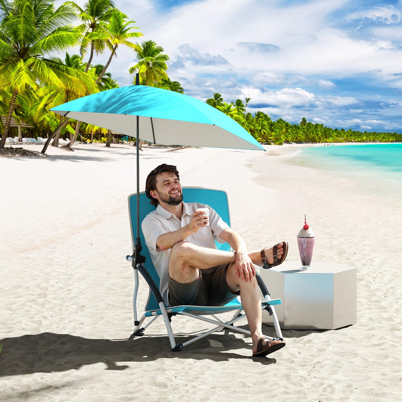 Goplus complete set offers versatile outdoor relaxation possibilities.