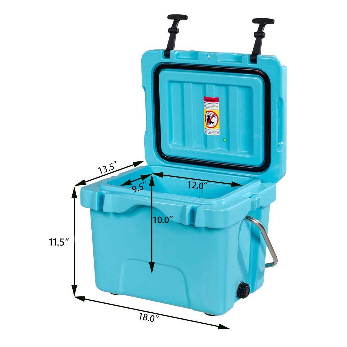 Goplus compact portable design with carry handle for easy transport on trips