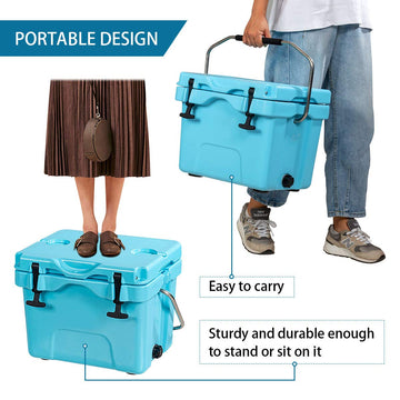 Goplus durable rotomolded construction reinforcing bear resistance for rugged outdoor use