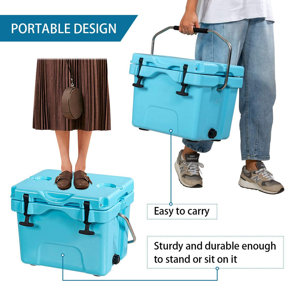 Goplus durable rotomolded construction reinforcing bear resistance for rugged outdoor use