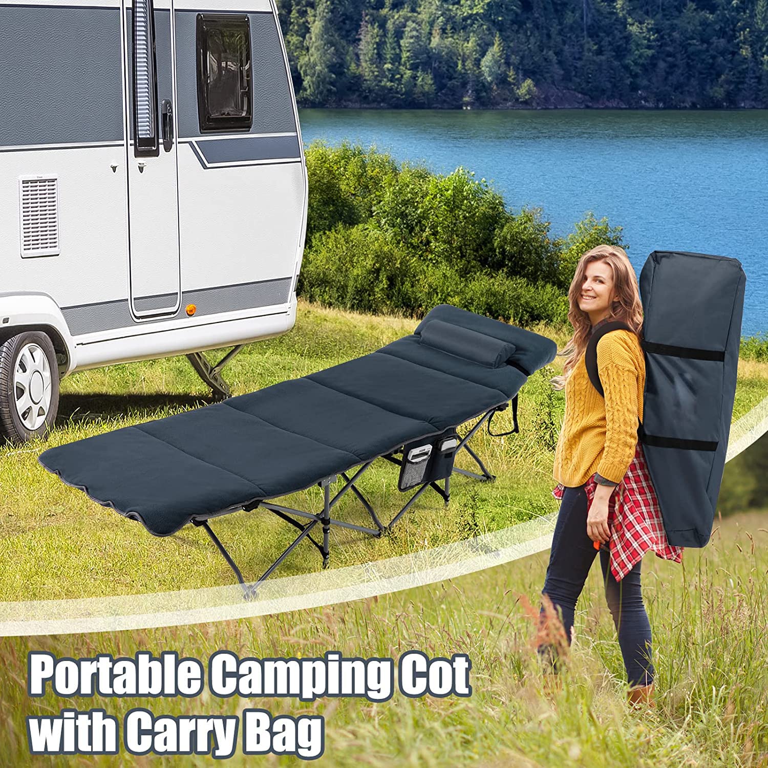 Goplus deerskin fleece mattress feel soft and breathable.