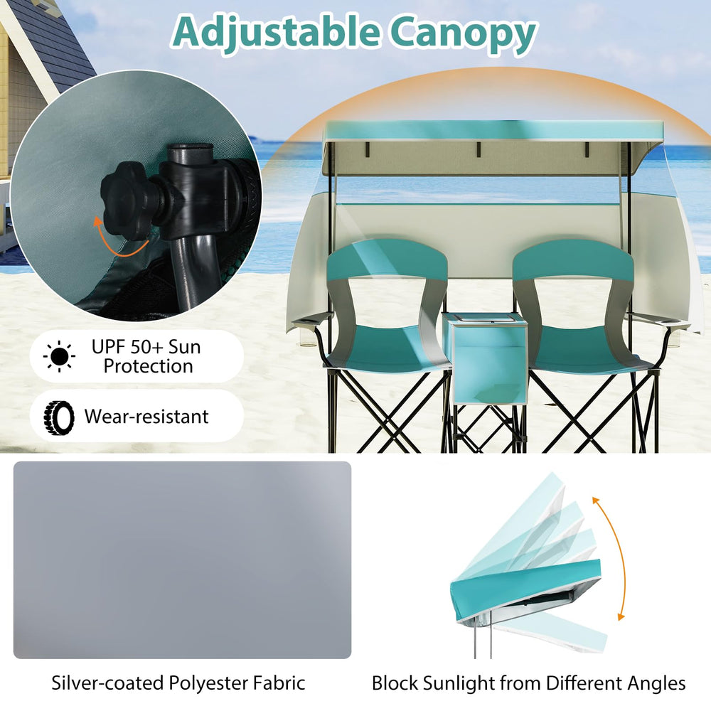 Goplus fabric with UPF 50+ blocks sun while you relax