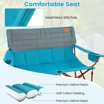 Goplus dual cup holders for easy drink access.