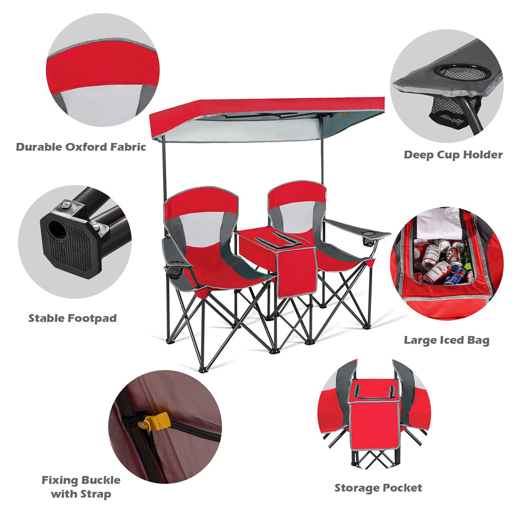 Goplus tool-free setup makes setup quick outdoors.