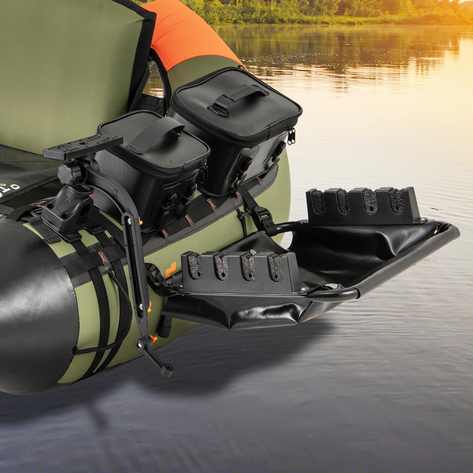Goplus float-tube durable PVC and metal build withstands outdoor use