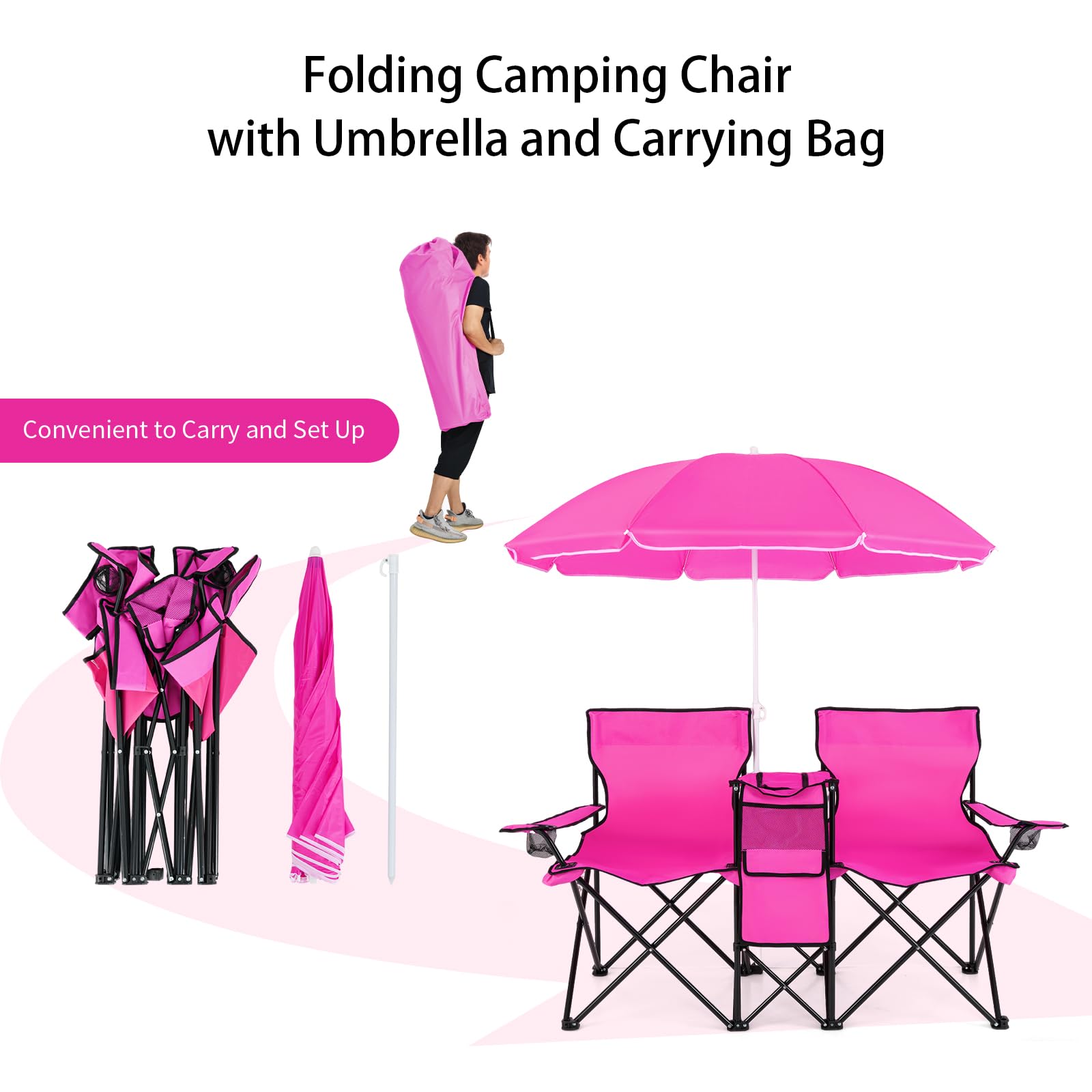 Goplus foldable carry bag for easy transport and storage.