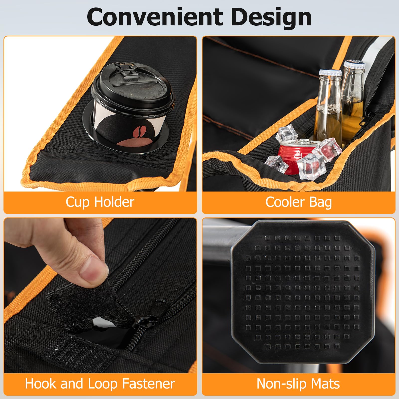 Goplus foldable chair stored in carrying bag for easy transport