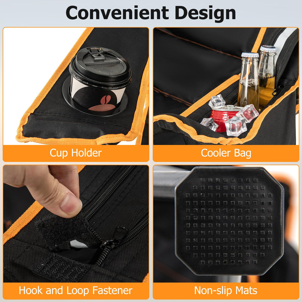 Goplus foldable chair stored in carrying bag for easy transport