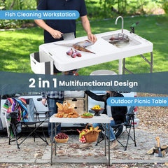 Compact folded setup illustrating space-saving storage by Goplus