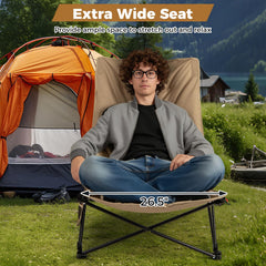 Goplus padded seat delivers plush comfort on long outdoor sessions