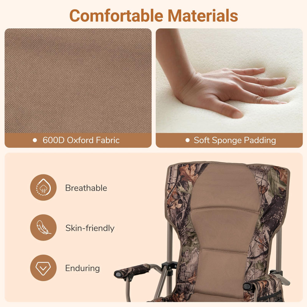 Goplus chair storage pocket keeps essentials handy during trips.