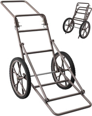 Goplus folding deer cart demonstrates compact storage and 500 lbs capacity for field use.