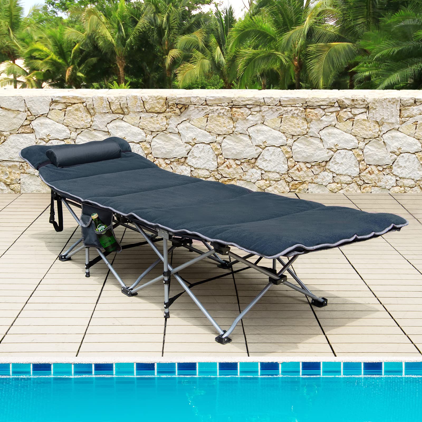 Goplus folding design and carry bag simplify storage and transport.