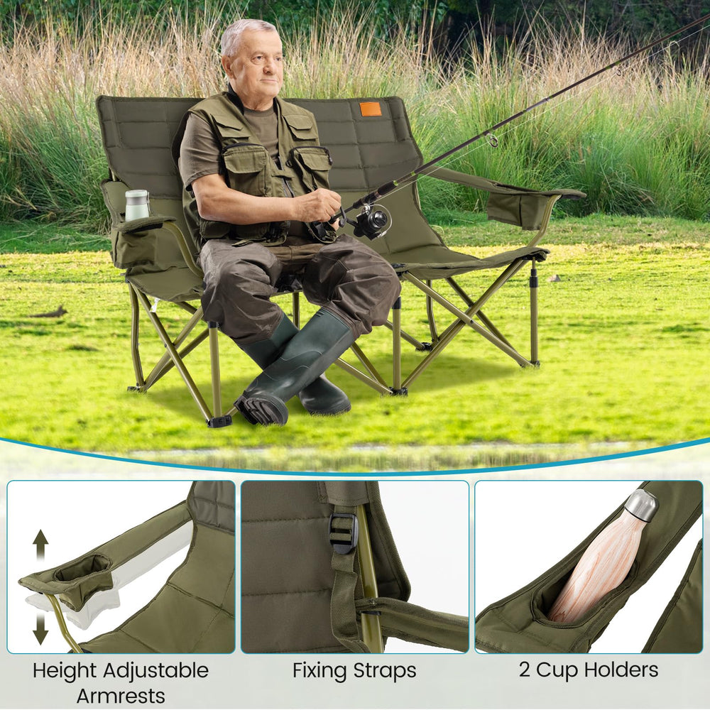 Goplus folding design allows tool-free setup