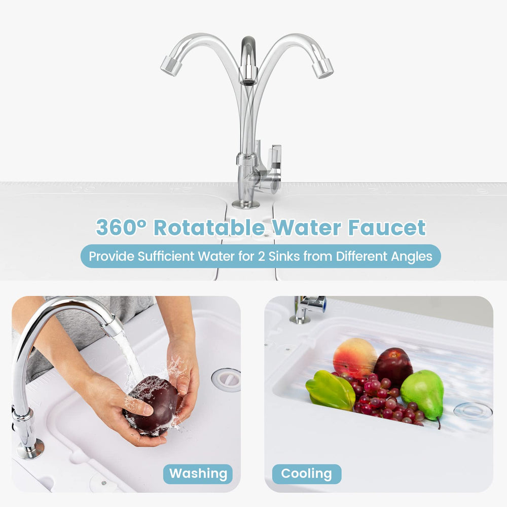 Goplus large tabletop provides ample space for prepping fish.