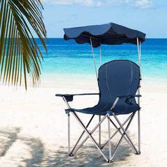Goplus folding lawn chair with easy setup for outdoor adventures.