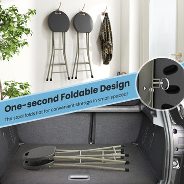 Goplus HDPE seat resists stains and cleans easily after outdoor meals.
